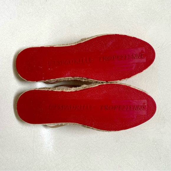 L’ESPADRILLE TROPEZIENNE Red Stripes Espadrilles SZ 37 - Picture 4 of 7